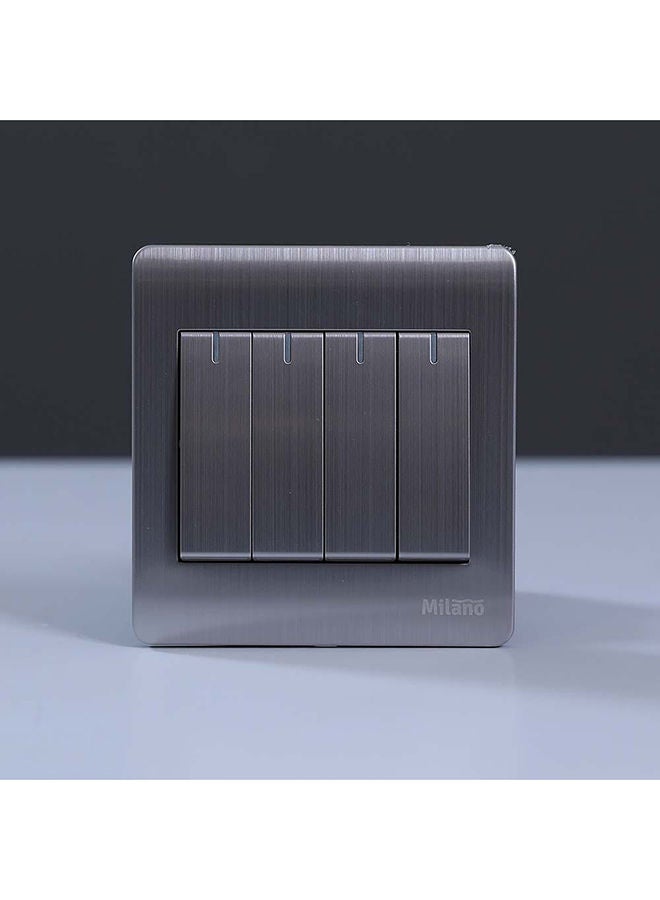 DANUBE HOME Danube Home - Milano 10A 4 Gang 1 Way Switch Sl - Image 3