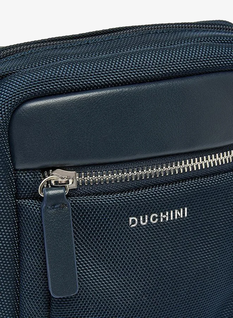 Duchini NAVY Men Textured Crossbody Bag for Men | Best Price UAE