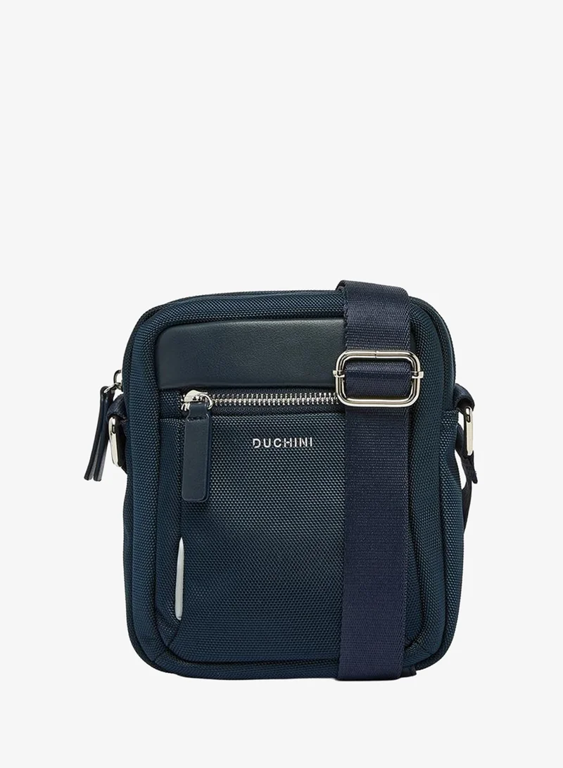Men Textured Crossbody Bag