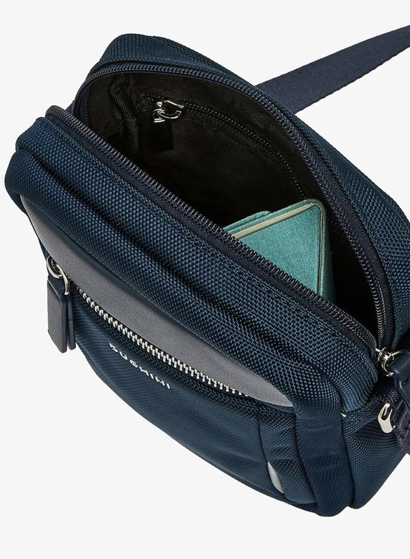 Duchini NAVY Men Textured Crossbody Bag for Men | Best Price UAE