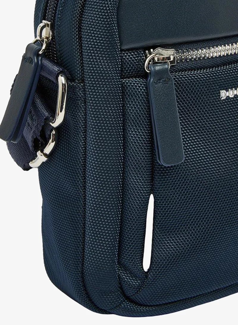 Duchini NAVY Men Textured Crossbody Bag for Men | Best Price UAE