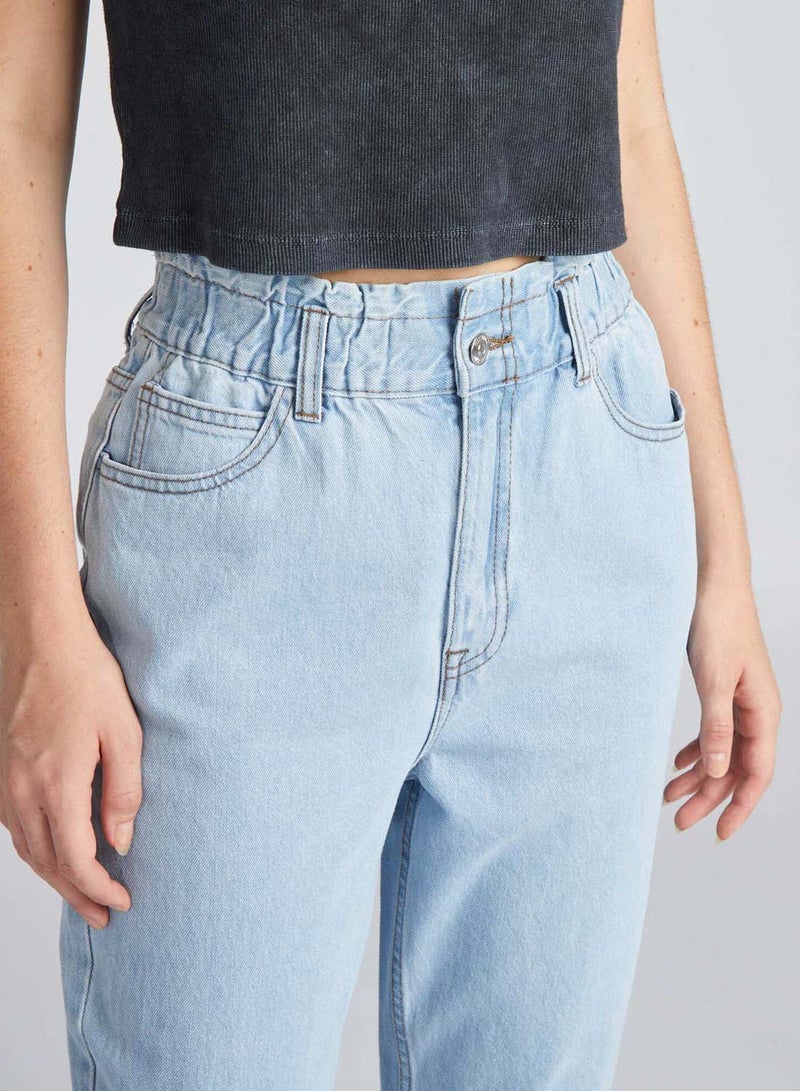Kiabi paperbag-jeans-blue-1 - Image 4