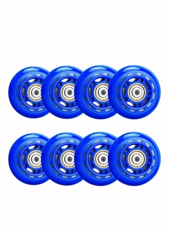 KASTWAVE 8 Pack 64mm, 82A/84A Inline Skate Wheels with ABEC-7 Bearing, Indoor/Outdoor Roller Skate Wheels, Roller Blade Skating Wheels, Training Wheels for Scooters,Beginner  Roller Blades Replacement Wheel  - Image 4