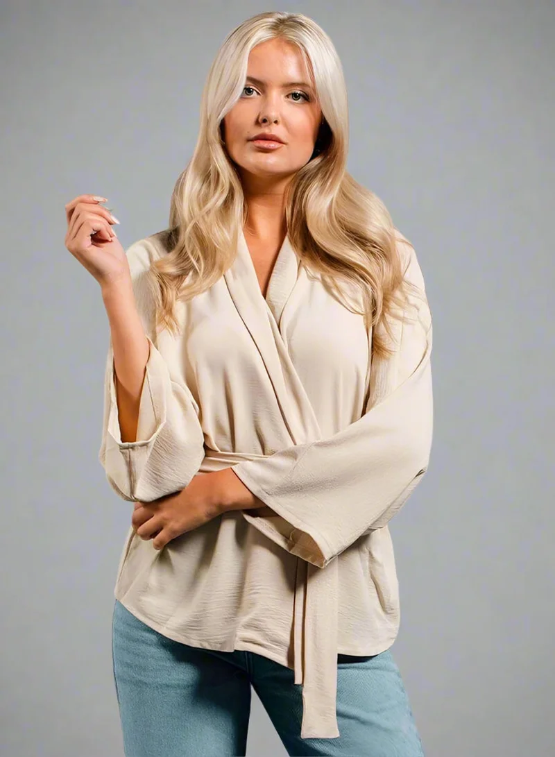 نيدز نو ليبل Cream Soft Belted Jacket