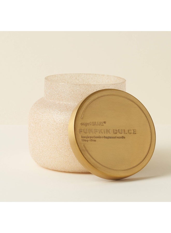 Capri Blue Signature Glam Jar Candle Long Lasting Soy Wax Blend Glitter Candles for Home Scented with Luxury Holiday Scents Pumpkin Dulce 19 oz - Image 4