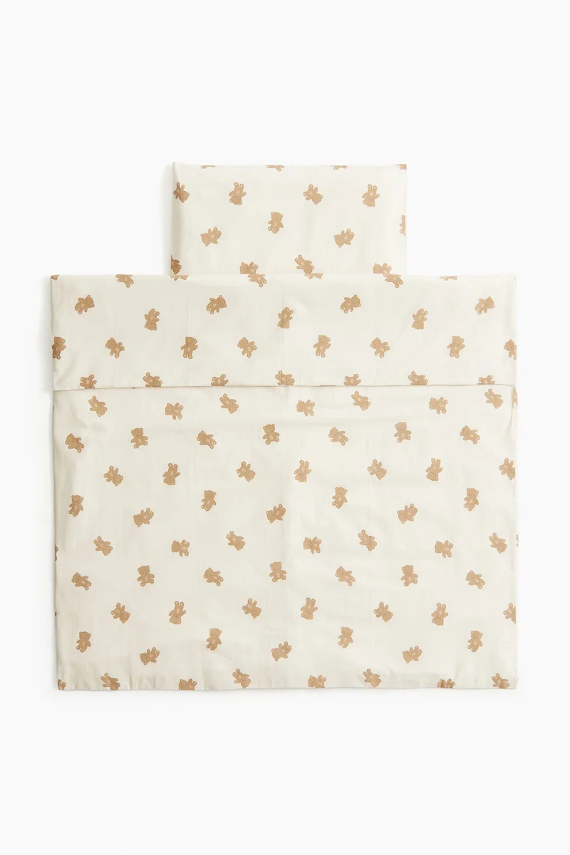 H&M Cotton cot duvet cover set