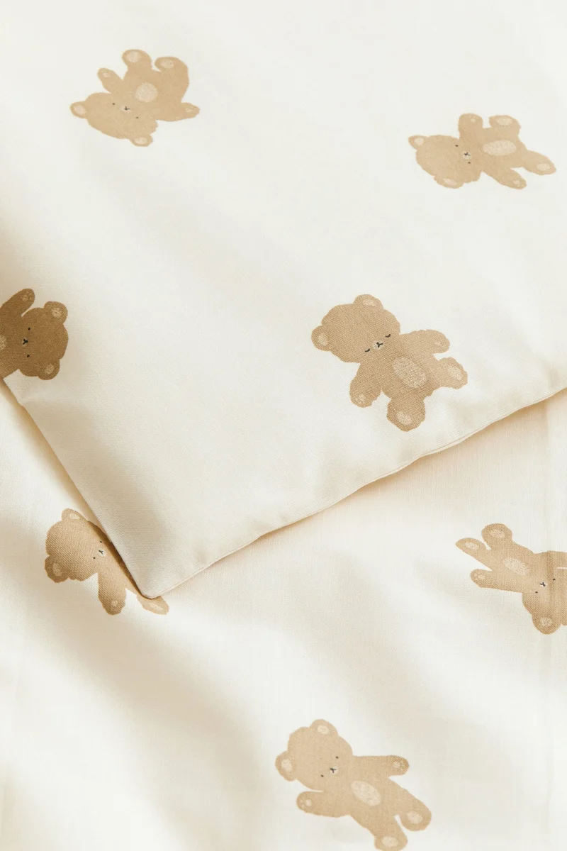 H&M Cotton cot duvet cover set