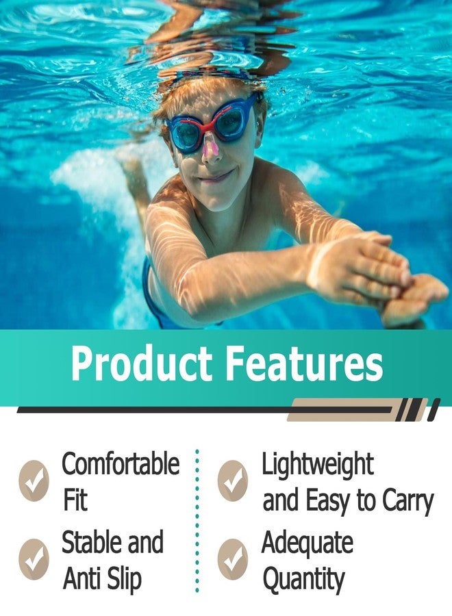Gfdoso 28 Pcs Swimming Nose Clip, Silicone Waterproof Swim Nose Plugs for Kids (Age 7+) and Adults, Inclue 7 Colors - Image 5