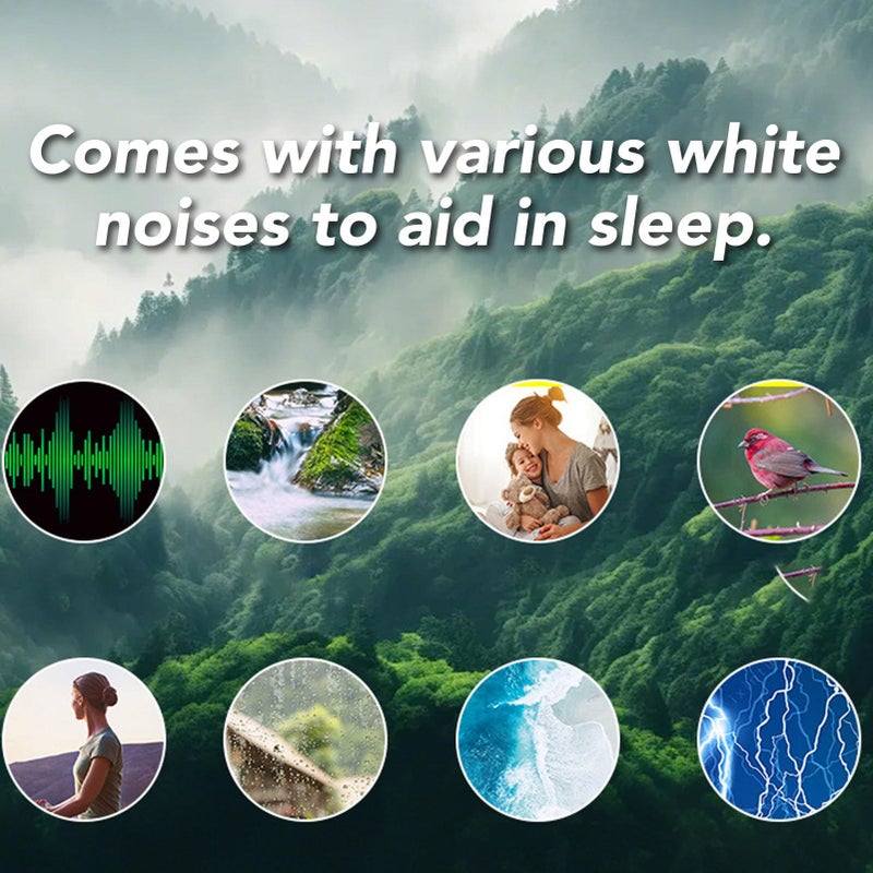 Portable Bluetooth White Noise Sleep Speaker With Auto Shutoff For Travel Blue - Image 3