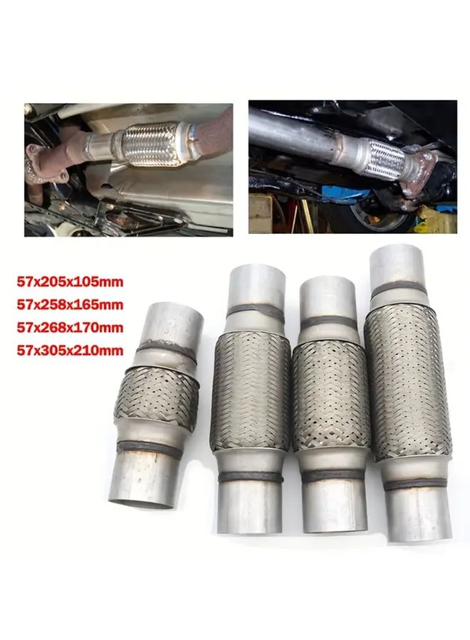 Universal Exhaust Flexible Hose Pipe 305mm Inner Diameter 57mm No Weld - Image 1