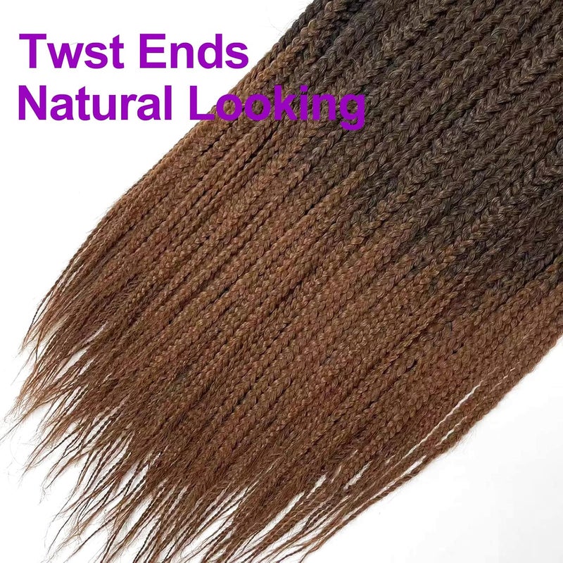 Chicmoi Box Braid Crochet Hair Goddess Crochet Braids Knotless Crochet Box Braids Pre-looped Crochet Hair for Black Women Chicmoi Hair (T30, 24 inch box braids 6 pack) - Image 5