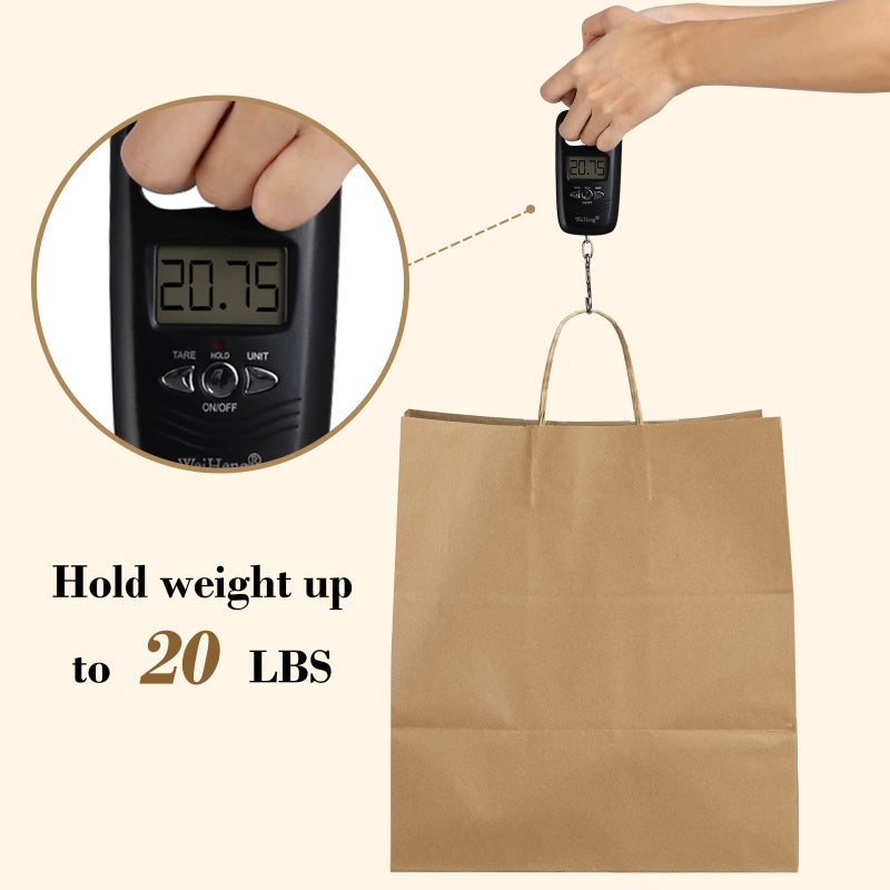 BagDream Kraft Paper Bags 14x10x15.75 Ultra Wide Large Paper Gift Bags with Handles for Takeouts, Parties, Shopping, Food Packing, Recyclable Food Service Bags Brown 25 Count Paper Grocery Sacks - Image 2