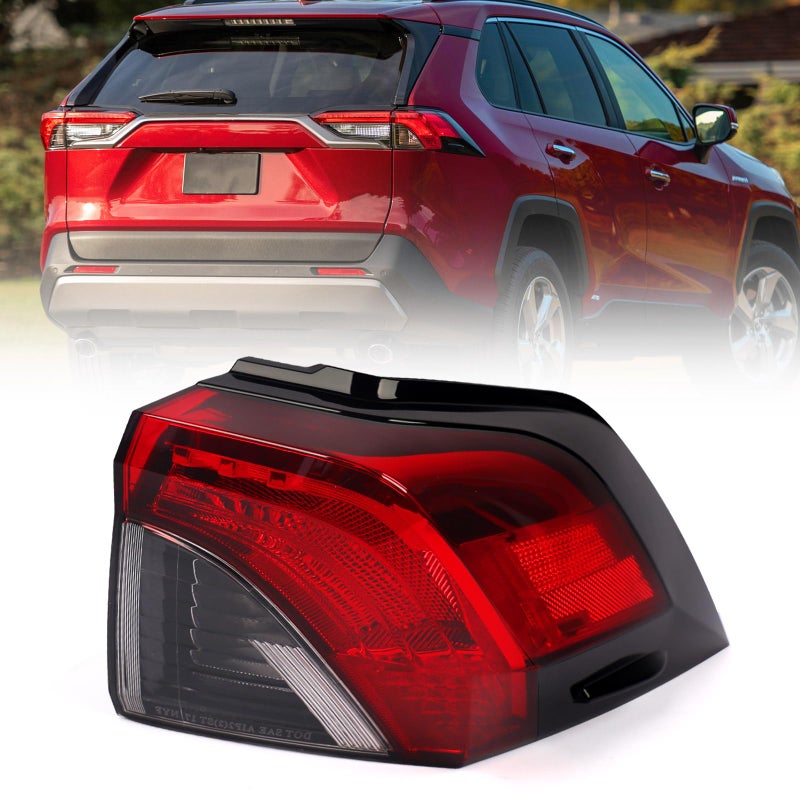 Huray Right Outer Tail Light for Toyota RAV4 20192022 Passenger Side Taillight Lamp Assembly Replacement for TO2805148 815500R090