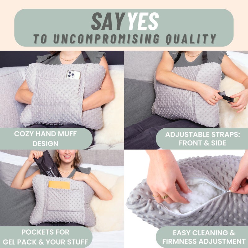 MOYOAMA Hysterectomy Pillow Post Surgery for Hysterectomy Recovery Must Haves- Surgery Pillow for Abdomen, Abdominal and C Section Recovery Supplies, Tummy Tuck and Abdominal Surgery Gifts - Image 4