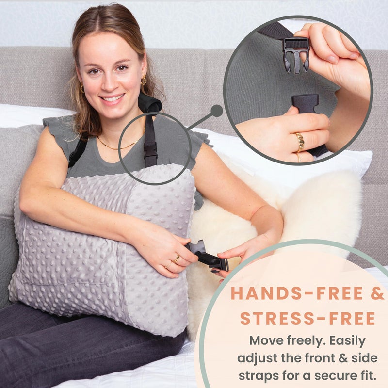 MOYOAMA Hysterectomy Pillow Post Surgery for Hysterectomy Recovery Must Haves- Surgery Pillow for Abdomen, Abdominal and C Section Recovery Supplies, Tummy Tuck and Abdominal Surgery Gifts - Image 2