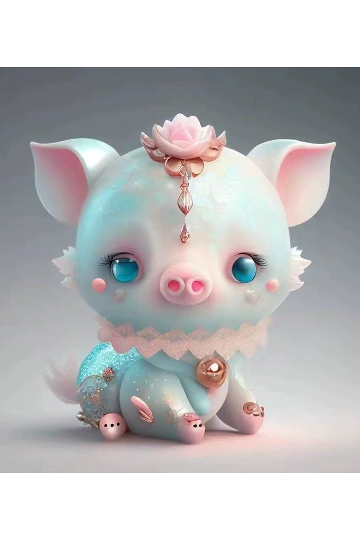 general New Acrylic Flat 12-year-old Zodiac Animal Car Decoration Pendant