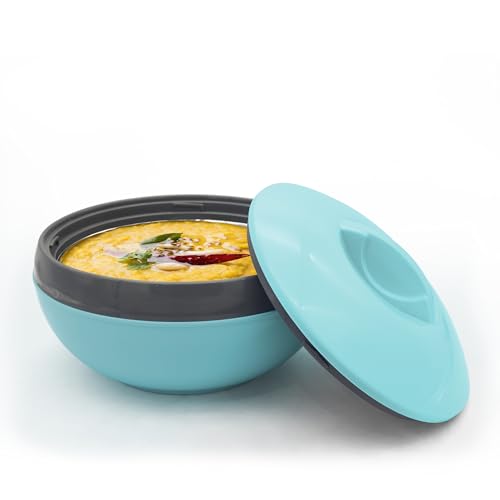 Asian Venus Inner Steel Casserole, 1500 ml, Blue|PU Insulated| BPA Free | Odour Proof| Food Grade | Easy to Carry | Easy to Store | Ideal for Chapatti | Roti | Serving Casserole - Image 1