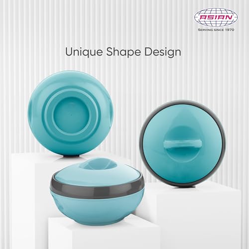 Asian Venus Inner Steel Casserole, 1500 ml, Blue|PU Insulated| BPA Free | Odour Proof| Food Grade | Easy to Carry | Easy to Store | Ideal for Chapatti | Roti | Serving Casserole - Image 3
