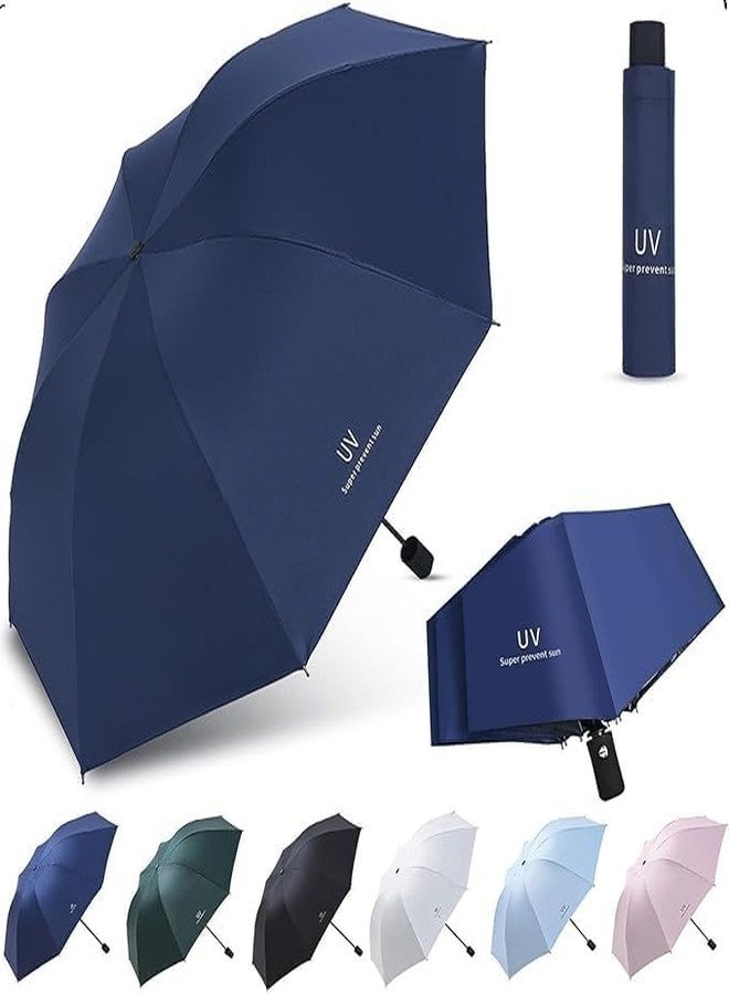 TRK hub Super Effective Foldable Umbrella Manual 3-Fold Rain & Sun Protection Umbrella For Men & Women (Blue, BLUE UMBRELLA) - Image 5