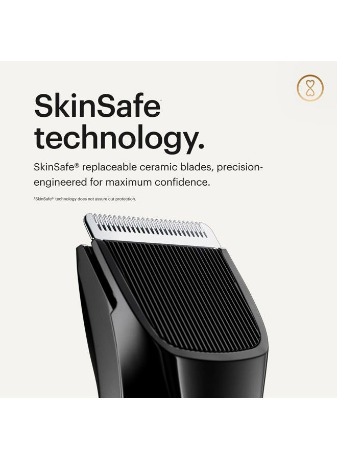 manscaped ® The Lawn Mower® 4.0, Electric Groin Hair Trimmer, Replaceable SkinSafe® Ceramic Blade Heads, Waterproof Wet/Dry Clippers, Rechargeable, Wireless Charging, Male Hygiene Grooming Razor - Image 4