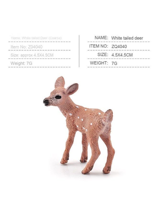 نيبمينينت نماذج حيوانات غابة ميني واقعية - عناصر ديكور للغزلان البيضاء والأيائل للعرض للبيع عبر الحدود