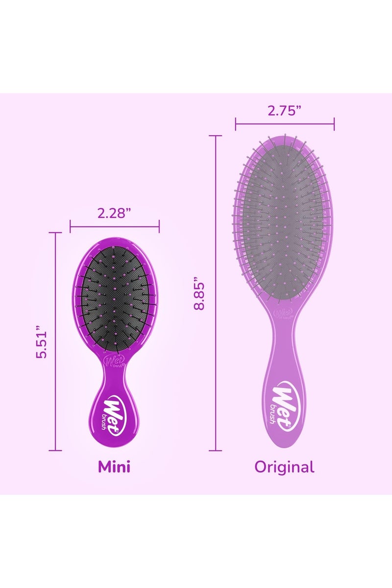 Wet Brush Squirt Detangler Hair With Soft Intelliflex Bristles, Mini Travel - (Voilet) - Image 5