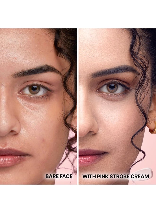 So True Sotrue Strobe Cream Combo Pack of 2, Gold and Pink - 30gm Each | Primer + Highlighter + Moisturizer | Intense Hydration | Flawless Radiant Dewy Skin | Illuminating & Glowing Makeup Base - Image 2