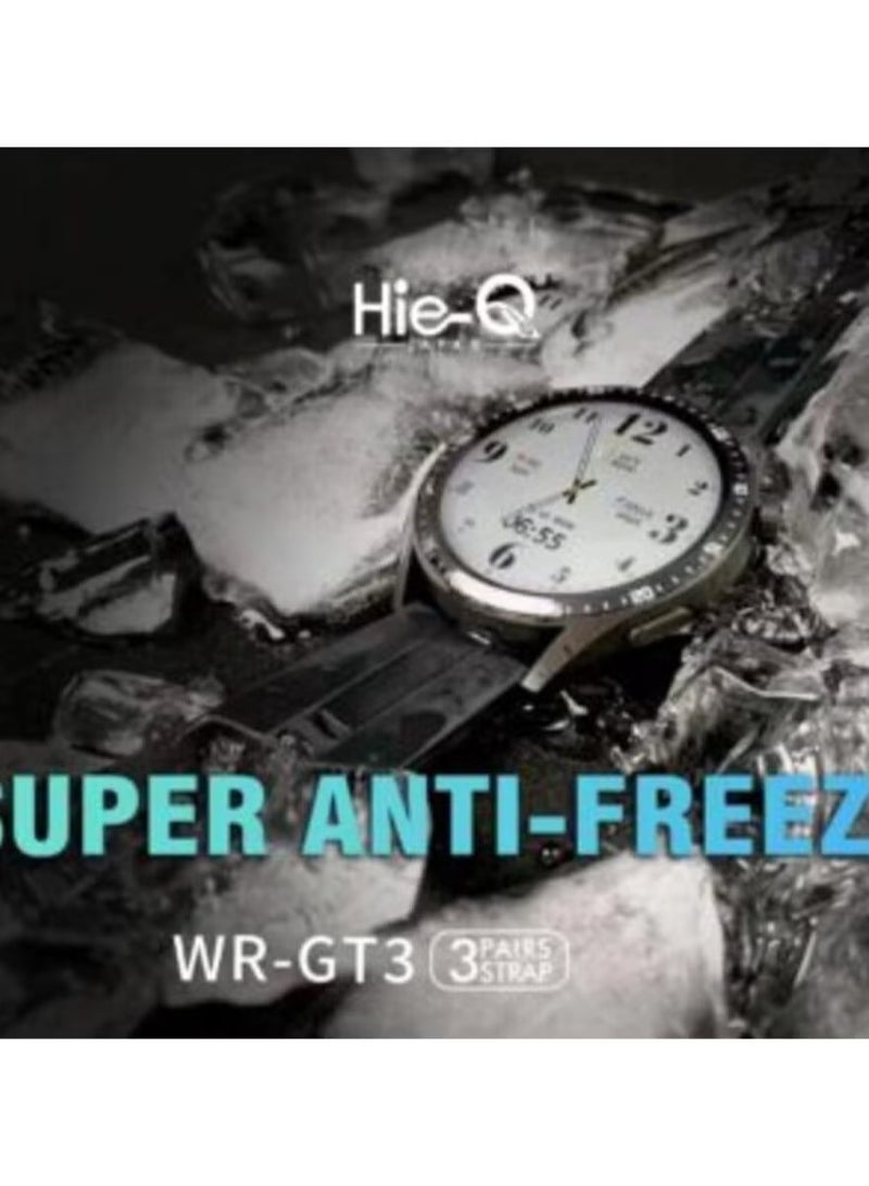 Hie-Q Smart Watch (WR-GT3 Pro) - Premium Fitness Tracker, Heart Rate & Sleep Monitor, IP68 Waterproof, 1.39-inch AMOLED Display, Pedometer, Smart Notifications, Long Battery Life - Stylish & Durable Smartwatch - Image 2