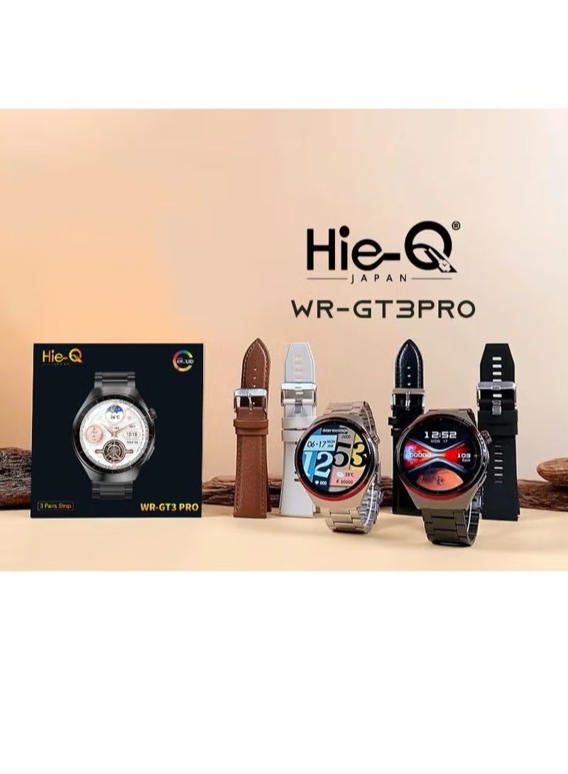 Hie-Q Smart Watch (WR-GT3 Pro) - Premium Fitness Tracker, Heart Rate & Sleep Monitor, IP68 Waterproof, 1.39-inch AMOLED Display, Pedometer, Smart Notifications, Long Battery Life - Stylish & Durable Smartwatch - Image 4