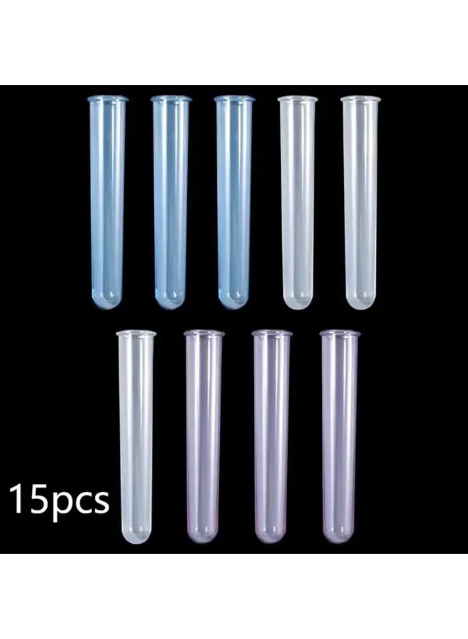 15pcs Acrylic Test Tube Plant Propagation Molds Transparent Durable Easy Clean - Image 1