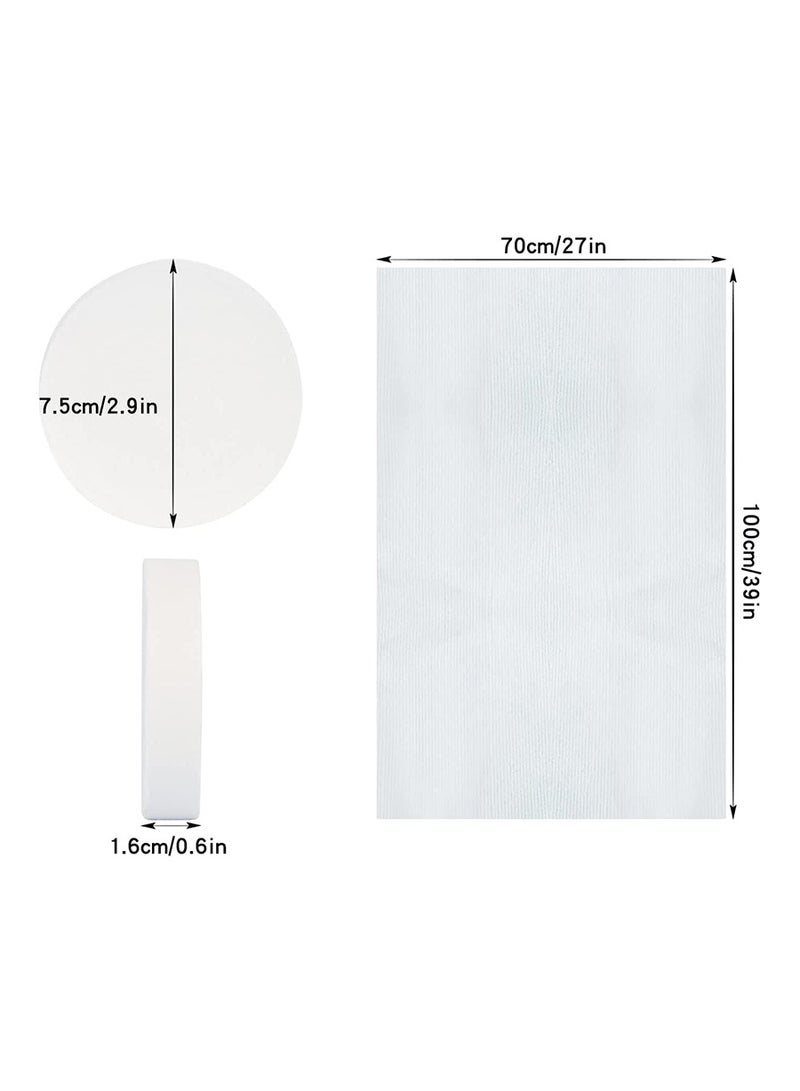 بيروي 4 قطع منشفة مضغوطة كبيرة الحجم، منشفة استحمام قطنية يمكن التخلص منهامحمولةخفيفة الوزن وقابلة لإعادة الاستخداممناسبة للتنزهالتخييمالسباحة والسفر70*100 سم - Image 2