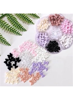 MOXO Bow Nail Charm3D Bows Nail CharmColorful Bowknot Nail Charm for Acrylic NailsCute erfly Nail Pearl Resin Nail Rhinest Glitter Accessories for Nail Art Crafts  - Image 4