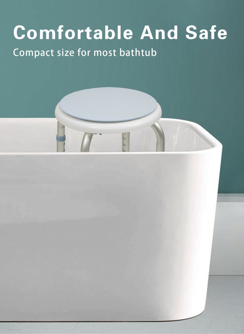 ميشيدا كرسي دش مقعد حمام قابل للتعديل ارتفاع صغير مقعد دش للحمام - Image 2