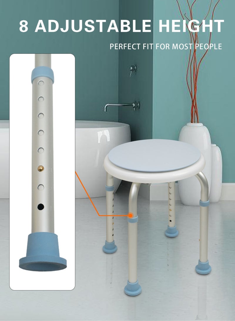 ميشيدا كرسي دش مقعد حمام قابل للتعديل ارتفاع صغير مقعد دش للحمام - Image 4