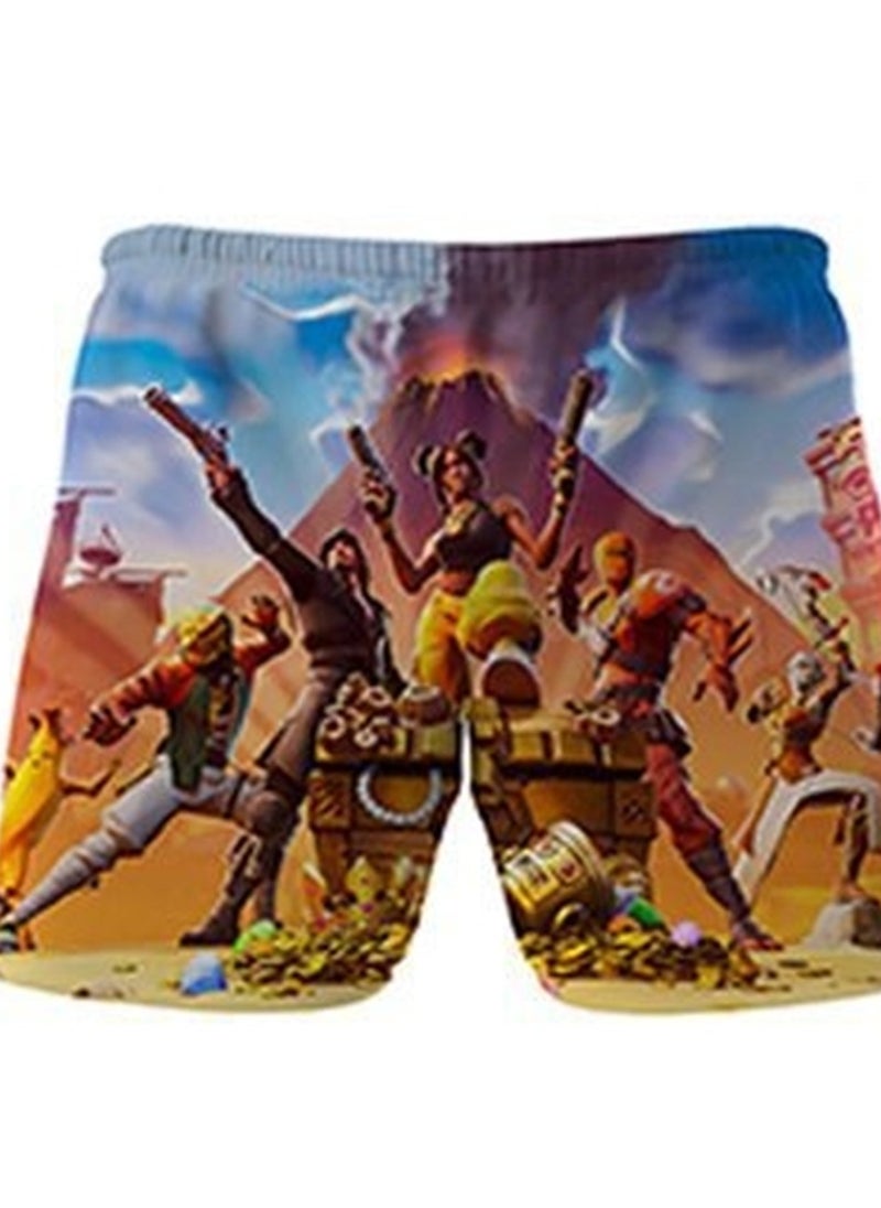 Generic - Game Fortnite set 3D digital printing personalized breathable children's T-shirt shorts set - Image 1