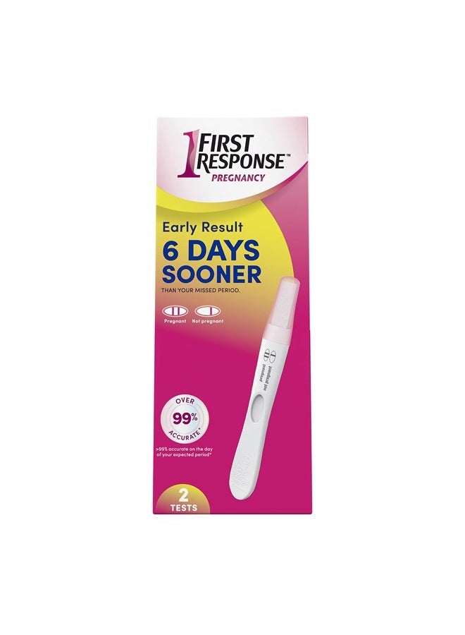 First Response Early Result Pregnancy Test, 2 Pack (Packaging & Test Design May Vary) - Image 1
