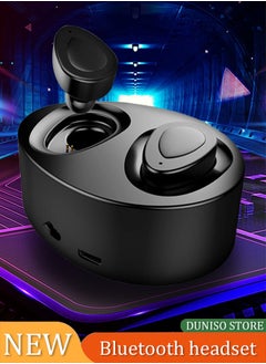 Bluetooth Earbuds  Wireless Earphones In-ear Earbuds T2 Earphones  Stereo Sport Headsets with Microphone Charging Box Black,mini earbud