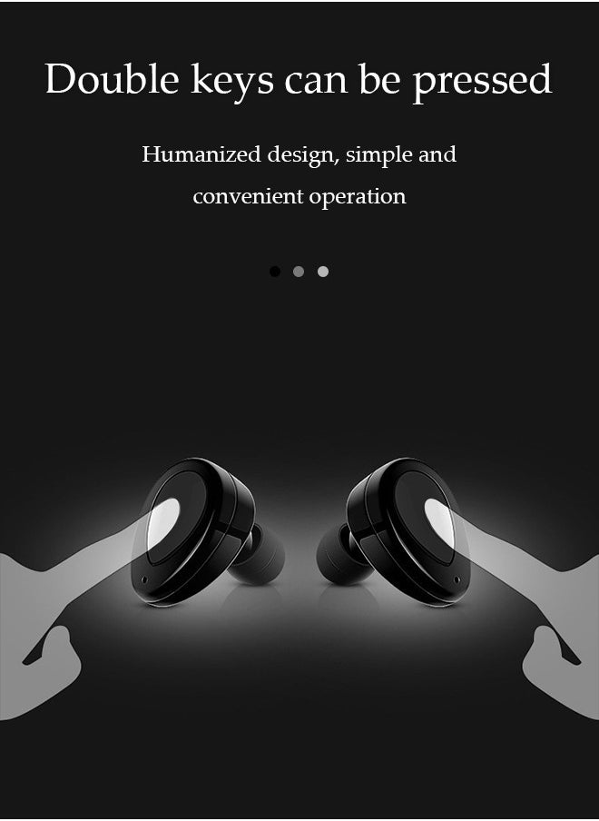 Generic - Bluetooth Earbuds  Wireless Earphones In-ear Earbuds T2 Earphones  Stereo Sport Headsets with Microphone Charging Box Black,mini earbud - Image 1