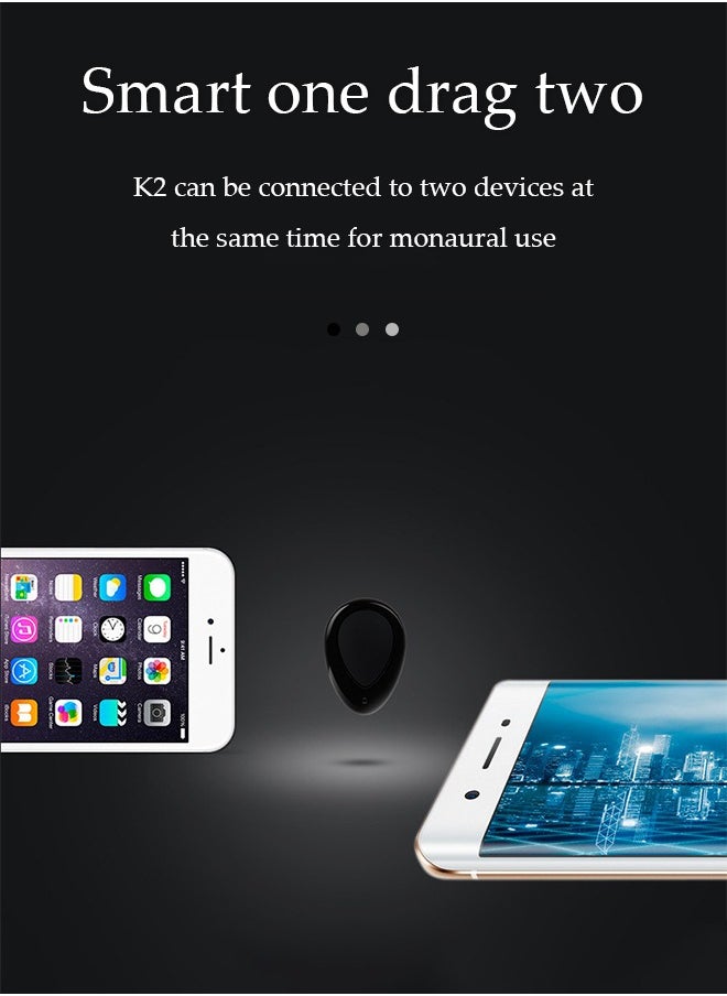 Generic - Bluetooth Earbuds  Wireless Earphones In-ear Earbuds T2 Earphones  Stereo Sport Headsets with Microphone Charging Box Black,mini earbud - Image 1