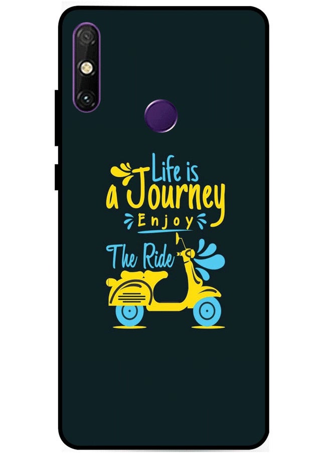 EYE CATCH Protective Case Cover For Huawei Enjoy 20E Life Is A Journey Enjoy The Ride Multicolor  - Image 1