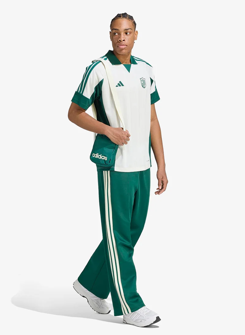 Adidas OWHITE/CGREEN Climacool Lux Tiro Crest Graphic T-Shirt for Men | Best Price UAE