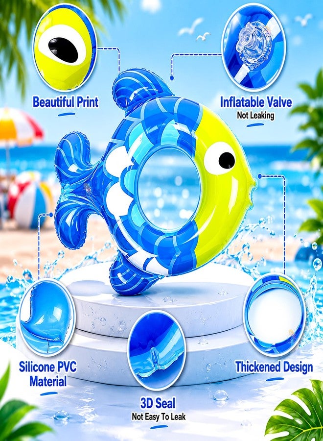 Koochie-Koo Kids Fish Swimming Tube for Kids Inflatable Swim Ring for Boys & Girls Leak-Proof Baby Float for Pool Beach Water Fun, Lightweight & Durable Swim Tube (Random Colour) - Image 4