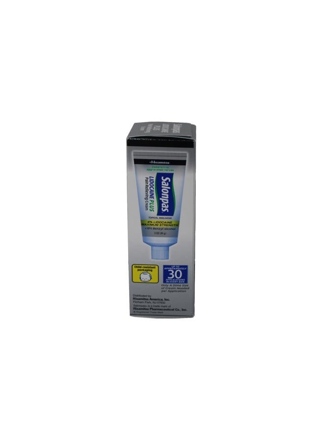 Salonpas Lidocaine Plus Pain Relieving Cream - 3 oz - Image 3