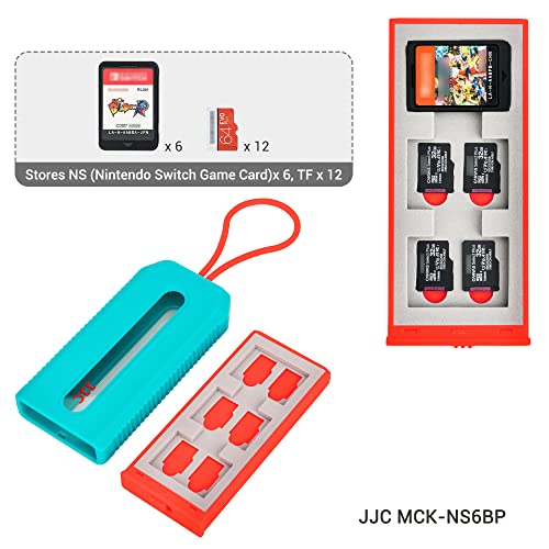 JJC NOT FIT SD Card Switch Game Card Case for 6 Nintendo Games and 12 Micro SD CardsSwitch Card Holder Storage for Nintendo Switch or PS VitaWaterResistant AntiShock Game Card Box - Image 3