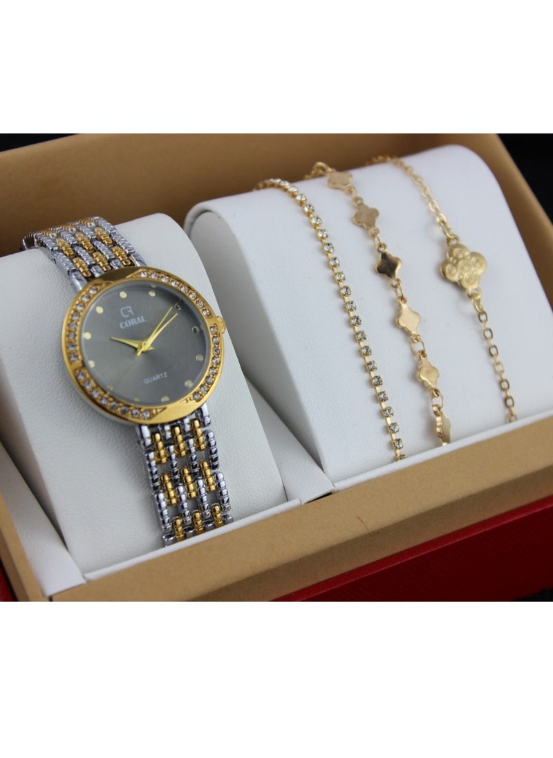 Reclaim with Argireline Women's evening watch set 