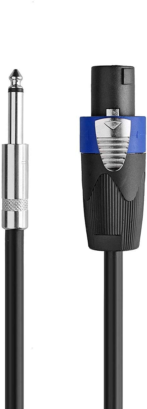 Yoico Pro 10 Feet Speakon to 1/4 Speaker Cable - 10 ft 12 Gauge Speakon to 1/4 Male Inch Audio Amplifier Connection Heavy Duty Cord - Single - Image 4