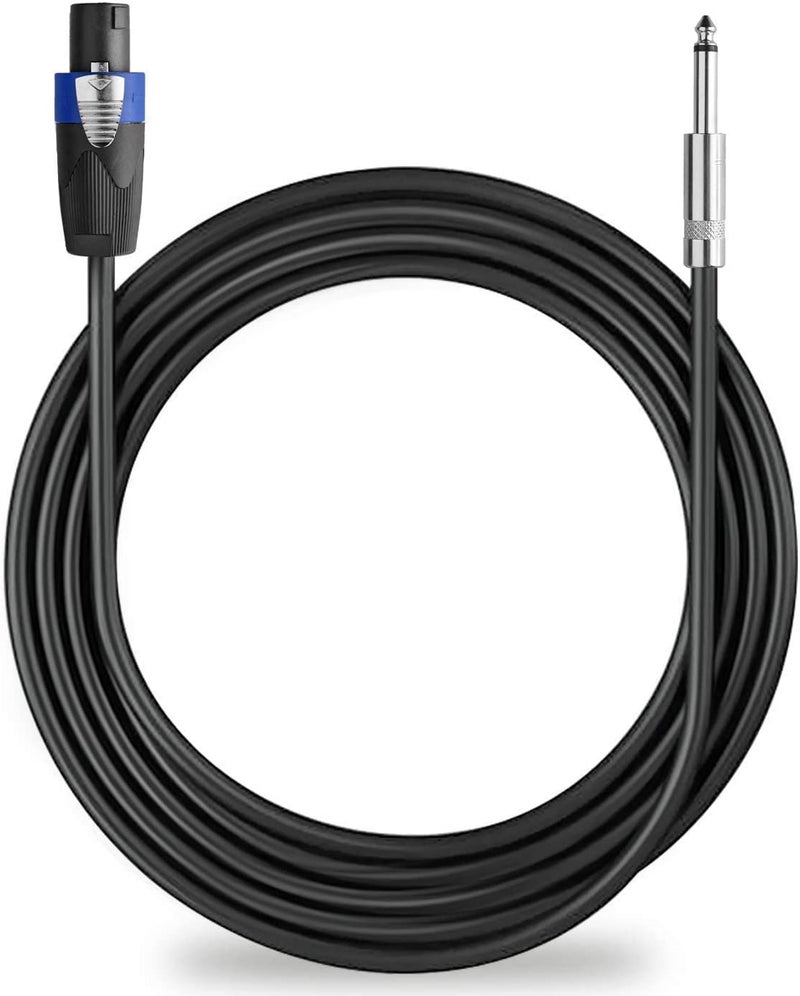 Yoico Pro 10 Feet Speakon to 1/4 Speaker Cable - 10 ft 12 Gauge Speakon to 1/4 Male Inch Audio Amplifier Connection Heavy Duty Cord - Single - Image 5