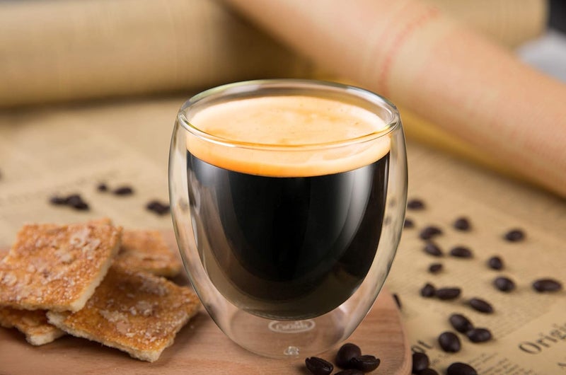 Baskety Double Wall Cups Glass 8 OZ - Set, 250ML Insulated Thermal Mugs Glasses for Tea, Coffee, Latte, Cappucino, Cafe, Milk(Pack of 1) - Image 5