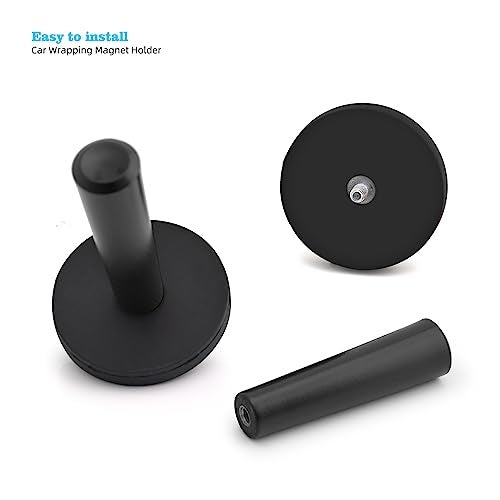 EHDIS Vinyl Wrap Magnets for Cars Wrap Black Magnet Holder Window Tint Tool for Sign Vinyl, Car Wrapping & Crafts Sign Making Car Wrap Magnets-Pack of 4 - Image 3