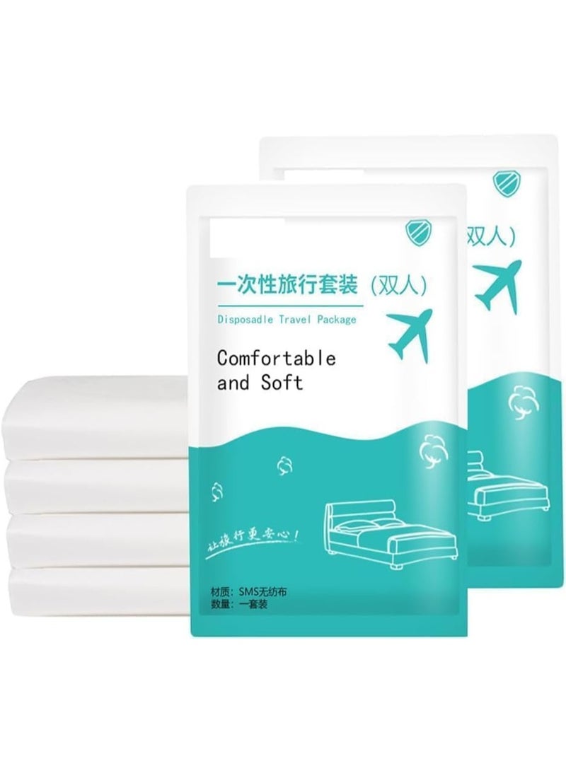 Generic valueable 1 Travel sheet, pillow, and blanket set – disposable, 3-piece set, high quality, modern and comfortable design, excellent bed protection - Image 1